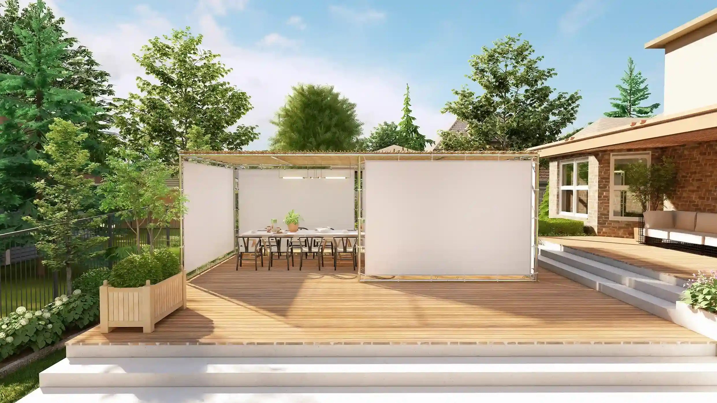 Large modern traditional sukkah